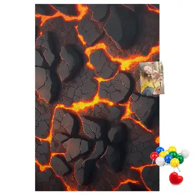 Dětská nástěnka Láva ze sopky