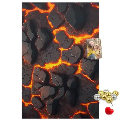 Dětská nástěnka Láva ze sopky