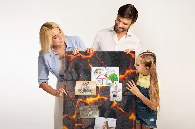 Dětská nástěnka Láva ze sopky