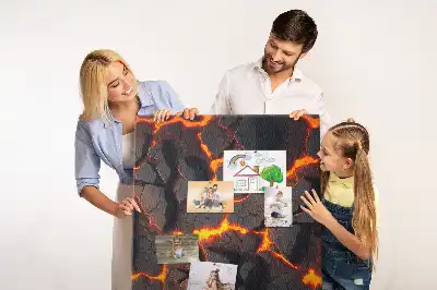 Dětská nástěnka Láva ze sopky