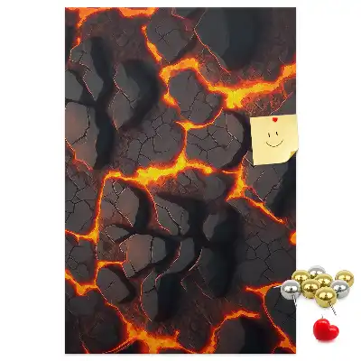 Dětská nástěnka Láva ze sopky