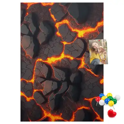 Dětská nástěnka Láva ze sopky