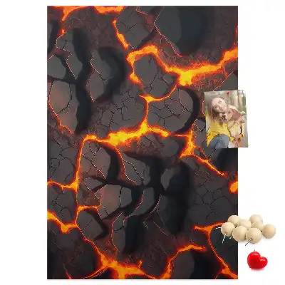 Dětská nástěnka Láva ze sopky
