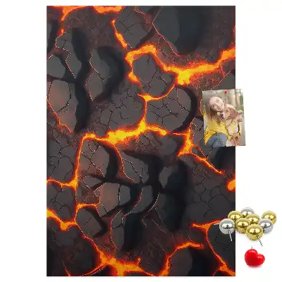 Dětská nástěnka Láva ze sopky