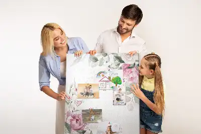 Nástěnka s květinovými okraji