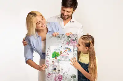 Nástěnka s květinovými okraji