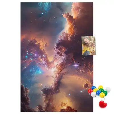 Dětská nástěnka Kosmická galaxie