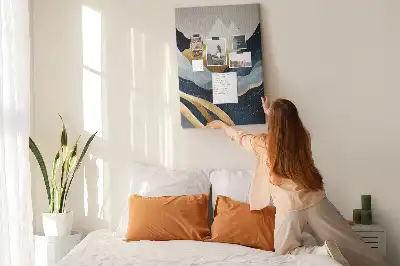 Korková nástěnka Abstraktní hory