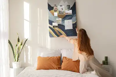 Korková nástěnka Abstraktní hory