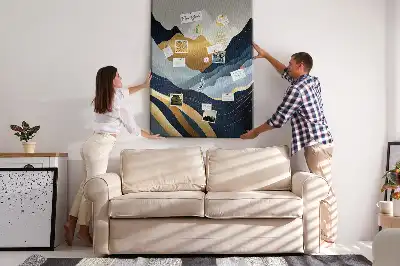 Korková nástěnka Abstraktní hory