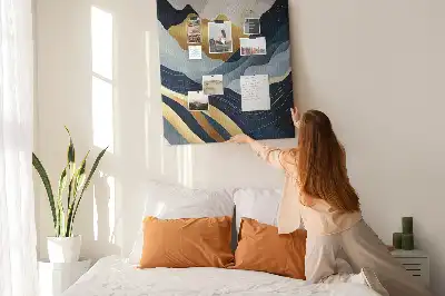 Korková nástěnka Abstraktní hory