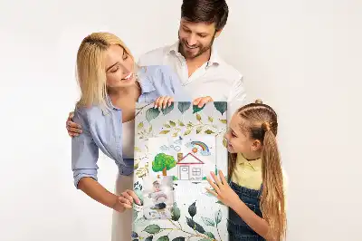 Korková nástěnka s květinovým vzorem