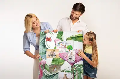 Nástěnka s motivem divokého plameňáka v přírodě
