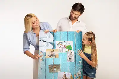 Korková nástěnka Mušle na dřevě
