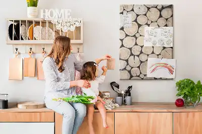 Dětská nástěnka Dřevěné pařezy