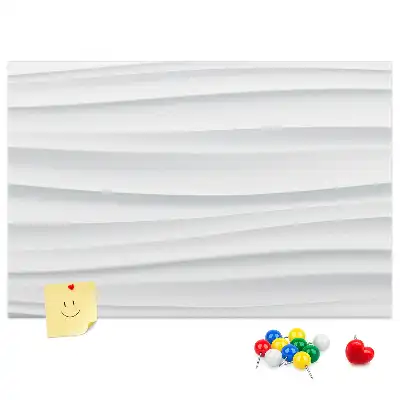 Korková nástěnka s texturou vln