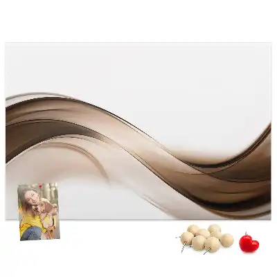 Nástěnka korková Abstraktní linie