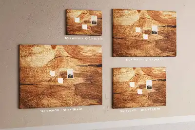 Korková nástěnka s texturou dřeva
