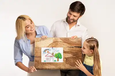 Korková nástěnka s texturou dřeva