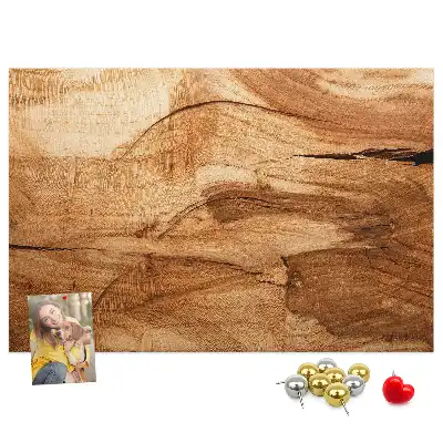 Korková nástěnka s texturou dřeva