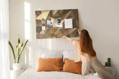Nástěnka korková Abstraktní trojúhelníky
