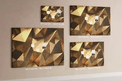 Nástěnka korková Abstraktní trojúhelníky