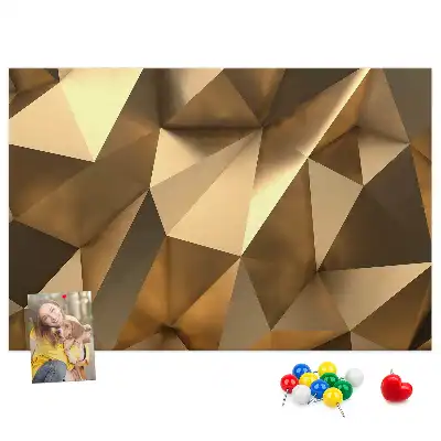 Nástěnka korková Abstraktní trojúhelníky