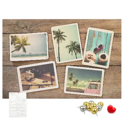 Korková tabule Polaroidové fotografie