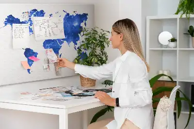 Nástěnka korková Mapa vesmírného světa