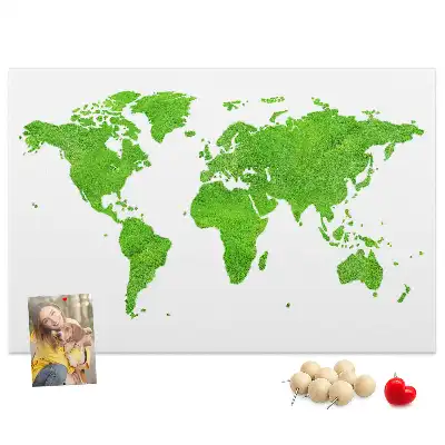 Nástěnka korková Mapa zelené trávy