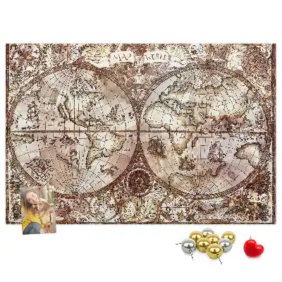Nástěnka do dětského pokoje Starověká atlasová mapa