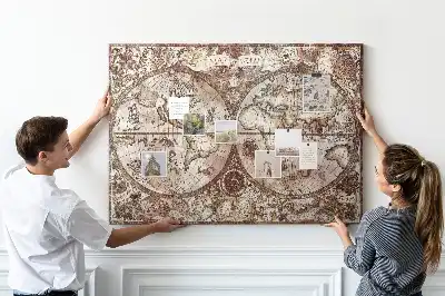 Nástěnka do dětského pokoje Starověká atlasová mapa