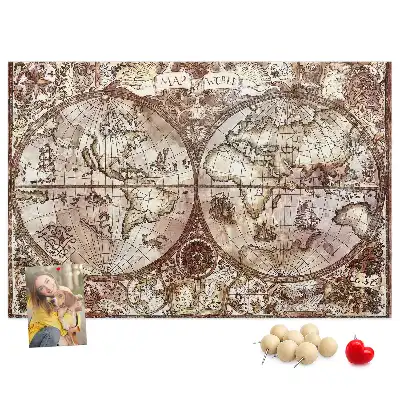 Nástěnka do dětského pokoje Starověká atlasová mapa