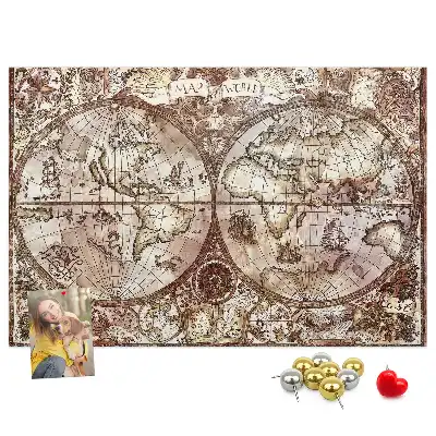 Nástěnka do dětského pokoje Starověká atlasová mapa