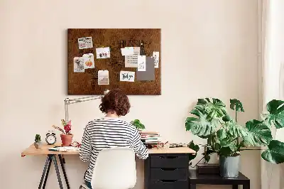 Korková nástěnná tabule s mapou světa a názvy zemí