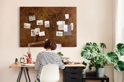 Korková tabule Mapa názvů zemí