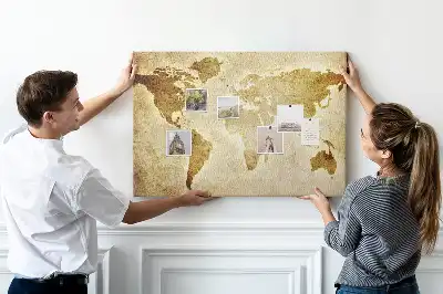 Korková tabule Mapa starého světa