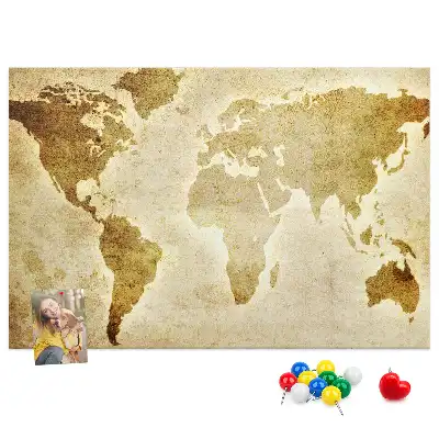 Korková tabule Mapa starého světa