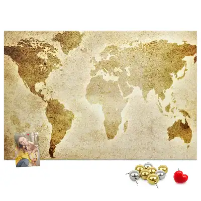 Korková tabule Mapa starého světa