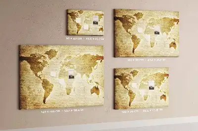 Korková tabule Mapa starého světa