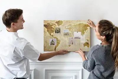 Korková tabule Mapa starého světa