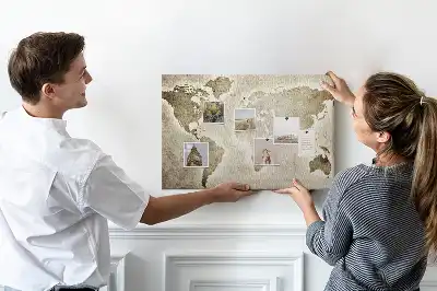 Nástěnka do dětského pokoje Mapa světa