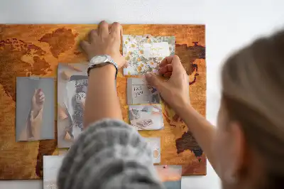 Korková nástěnka Velká mapa světa