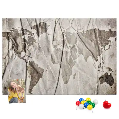 Korková tabule Vzorek mapy světa