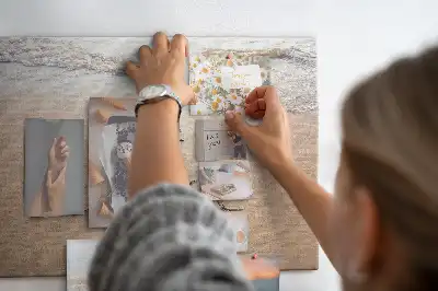Korková nástěnka Citát na pláži
