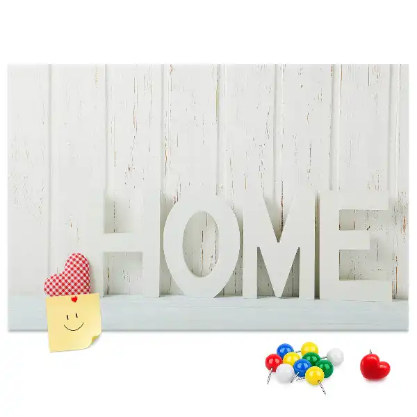 Nástěnná dekorace s typografií Home do dětského pokoje a obývacího pokoje