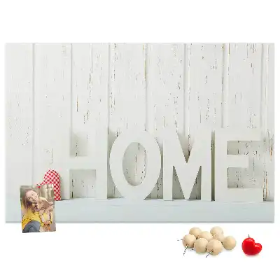 Nástěnná dekorace s typografií Home do dětského pokoje a obývacího pokoje