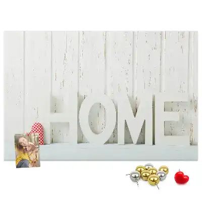 Nástěnná dekorace s typografií Home do dětského pokoje a obývacího pokoje