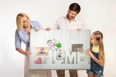 Nástěnka do dětského pokoje Nápis „dům“