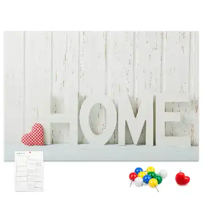 Nástěnná dekorace s typografií Home do dětského pokoje a obývacího pokoje